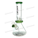 KAOS GLASS LARGE BEACKER W/ DOUBLE CROWN 12" 7mm KS27- 5 Colors