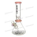 KAOS GLASS LARGE BEACKER W/ DOUBLE CROWN 12" 7mm KS27- 5 Colors