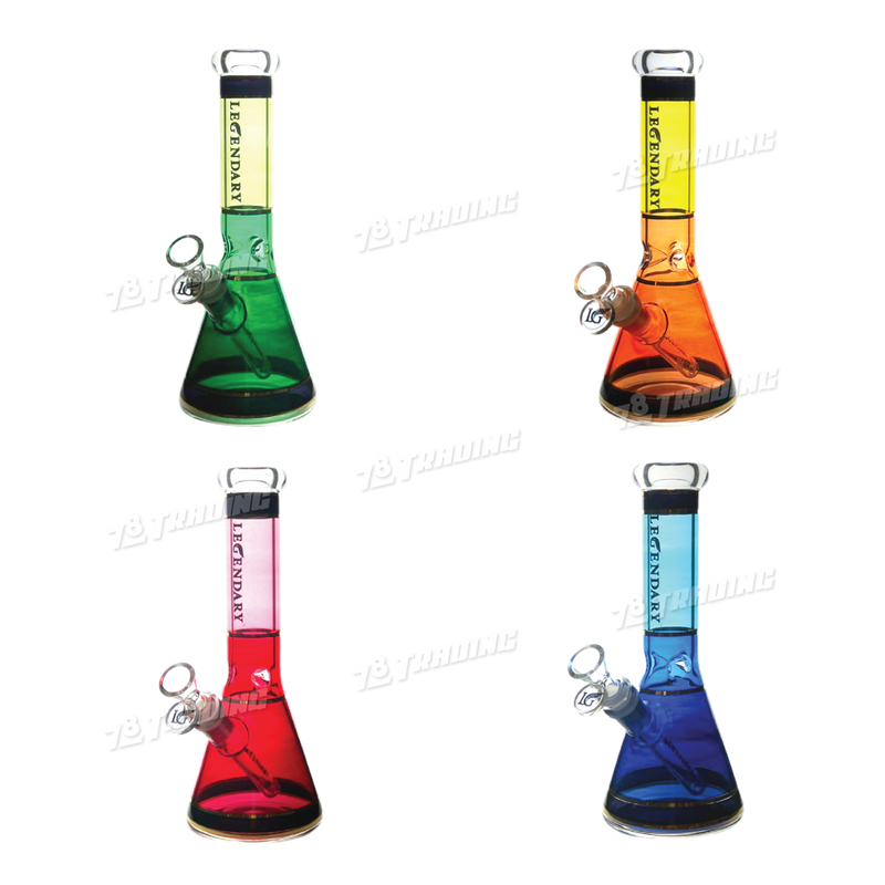 Legendary Glass LG173 Multi Color Beaker 10inch - 4Colors