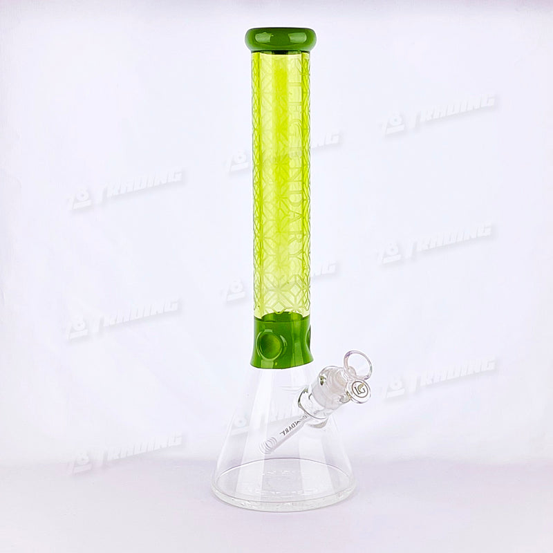 Legendary Glass Colorful Sandblast Beaker LG310 16inches