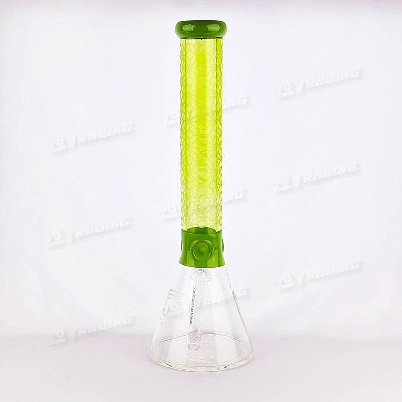 Legendary Glass Colorful Sandblast Beaker LG310 16inches