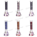 Unbrand Glass MB005 Skull Pattern 14inch 7mm - 6Colors