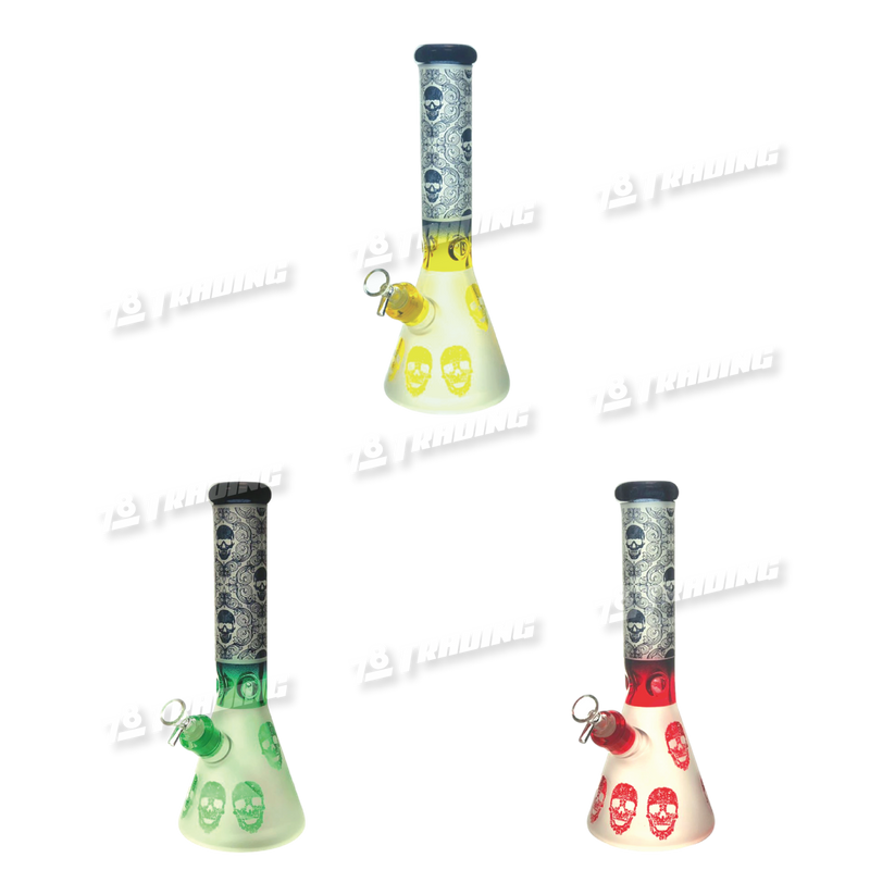 Non Brand Skull Sandblast Color Beaker MB520- 3Colors