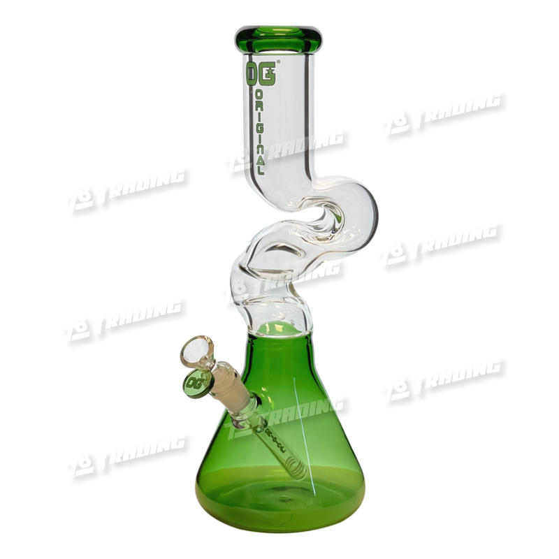 OG Original Glass Color Zong Beaker OG348 14inches 7mm - 2 Colors