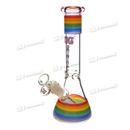 OG Original Glass Rainbow Cincture Beaker 10" OG438 - 4Colors