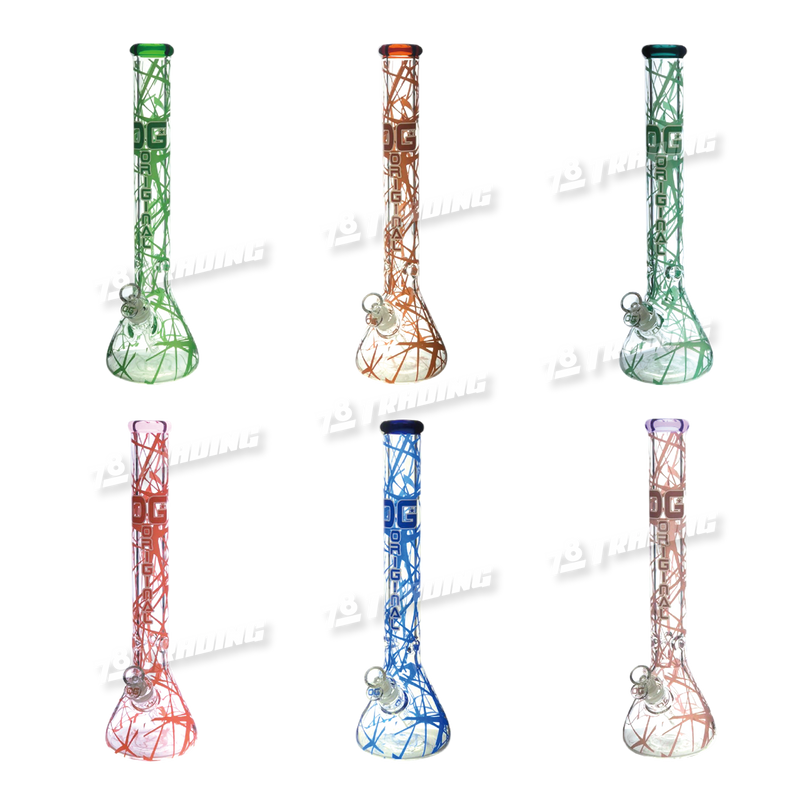 OG Original Glass Color Beaker 9mm 18inch OG466 - 6Colors