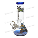 OG Original Glass Built in Stem Decal Mini Beaker 8" OG515 - 5 Colors