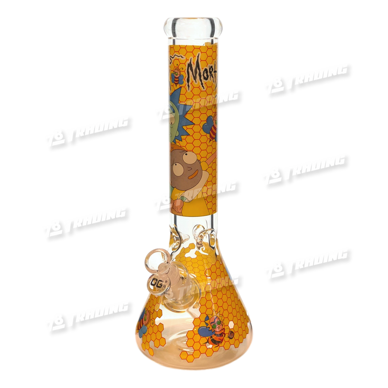 OG Original Glass Cartoon Decal Beaker 14" OG535 - 6 Designs