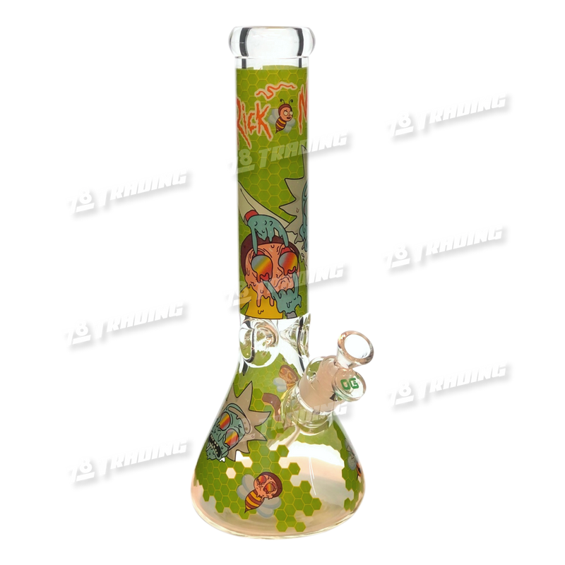 OG Original Glass Cartoon Decal Beaker 14" OG535 - 6 Designs