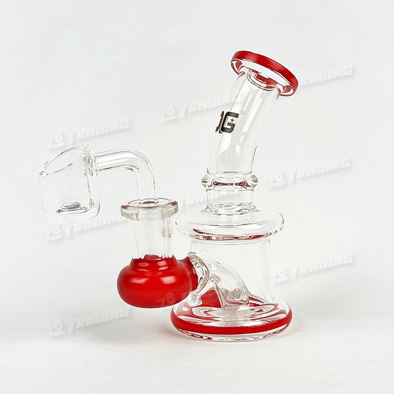 OG Original Glass Mini Rig with Banger OG536 - 5 Colors