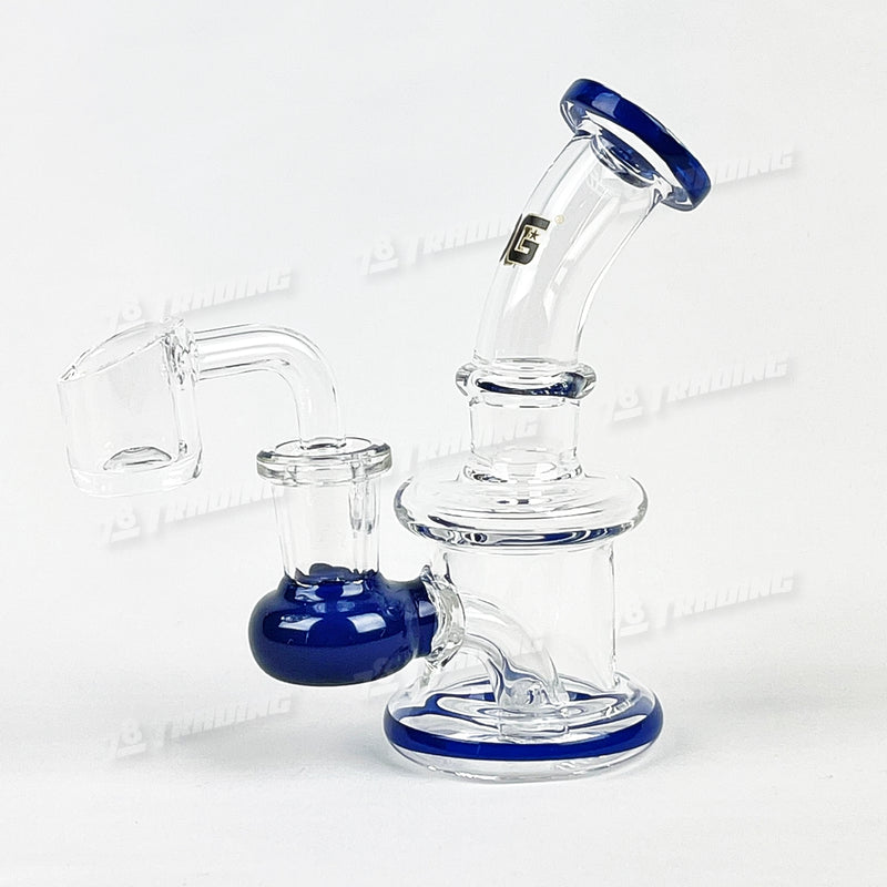 OG Original Glass Mini Rig with Banger OG536 - 5 Colors