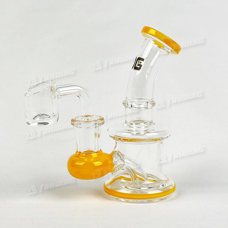 OG Original Glass Mini Rig with Banger OG536 - 5 Colors