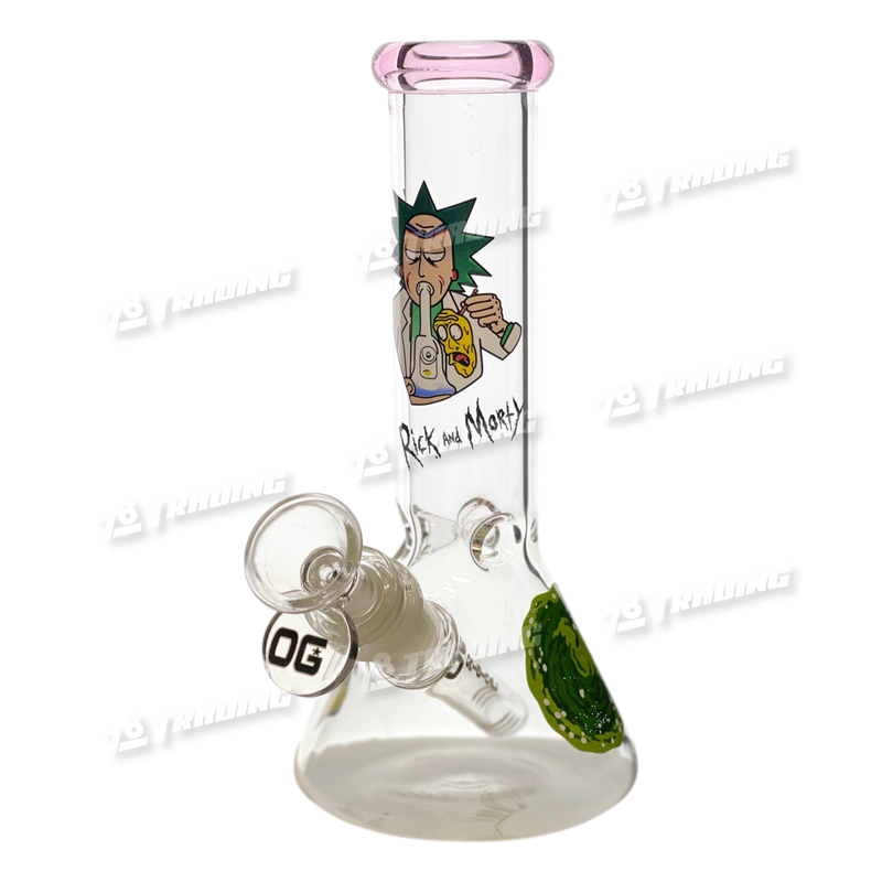 OG Original Glass Decal Mini Beaker 8" OGS13 - 5 Colors