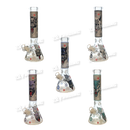 OG Original Glass Glow In The Dark WOLF Pattern Beaker 14" OGS27 - 5 Colors