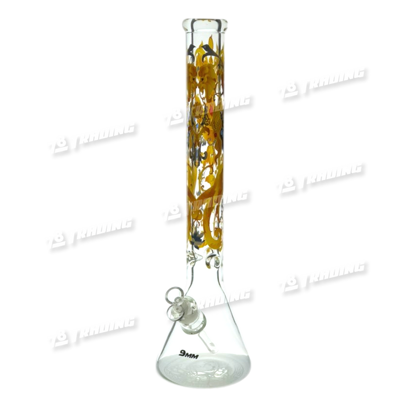 Non Brand Fiery Lion Design Glass Versace Motive 20inch 9mm