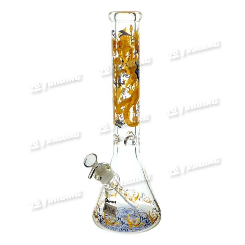 Non Brand Fiery Lion Design Glass Versace Motive 16inch 9mm