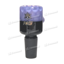 Nice Glass Black & Colour Bubble Bucket Bowl TW001- 6 Colors