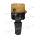 Nice Glass Black & Colour Bubble Bucket Bowl TW001- 6 Colors