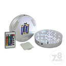 LED Light Base Display Multicolors RGBW LED Coaster 6inch