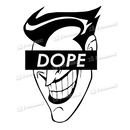 DOPE Metallic Chrome Beaker 13" w/Marijuana Pendant Key Chain - JOKER