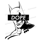 DOPE Metallic Chrome Beaker 13" w/Marijuana Pendant Key Chain - BATMAN