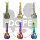 DOPE Metallic Chrome Beaker 13" w/Marijuana Pendant Key Chain - MICKEY MOUSE