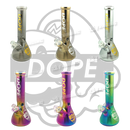 DOPE Metallic Chrome Beaker 13" w/Marijuana Pendant Key Chain - SUPER MARIO