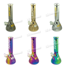 DOPE Metallic Chrome Beaker 13" w/Marijuana Pendant Key Chain - PIKACHU