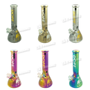 DOPE Metallic Chrome Beaker 13" w/Marijuana Pendant Key Chain - DEADPOOL