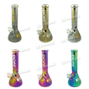 DOPE Metallic Chrome Beaker 13" w/Marijuana Pendant Key Chain - RICK N MORTY