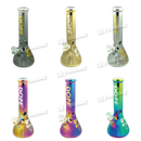 DOPE Metallic Chrome Beaker 13" w/Marijuana Pendant Key Chain - JOKER