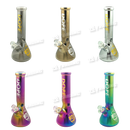 DOPE Metallic Chrome Beaker 13" w/Marijuana Pendant Key Chain - SUPER MARIO