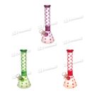 INFINITI GLASS Colorful Monogram Pattern Beaker 10" 5mm GP1875 - 3Colors