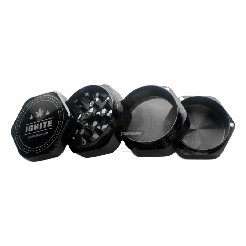IGNITE Metal Magnetic Grinder 4 Layers EP75 - GUN BLACK