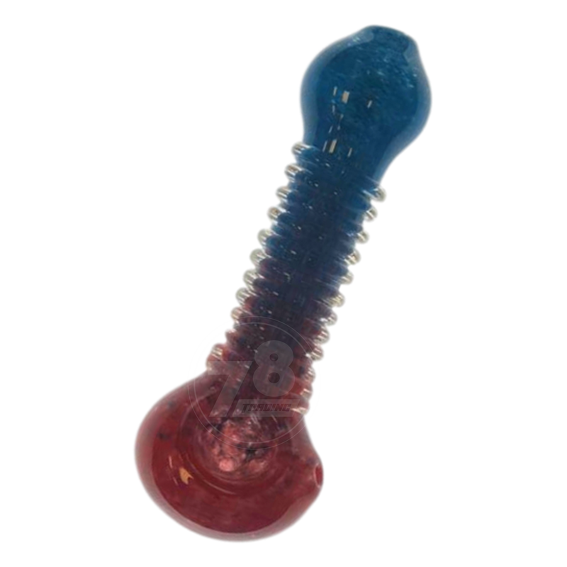 Glass Hand Pipe Double Glass 4.5inch Two tone gradation