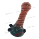 Glass Hand Pipe AP574 Double Glass 3.5inch