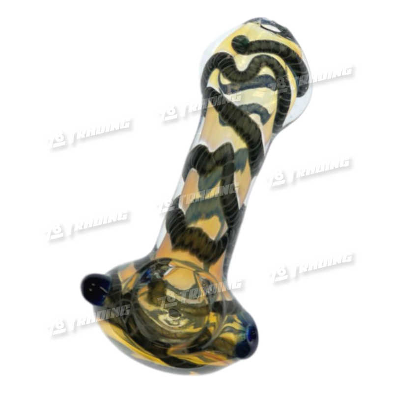 Glass Hand Pipe AP575 Double Glass 3.5inch