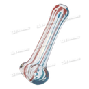 Glass Hand Pipe Single Glass 2.5"