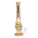 Ignite Glass Metallic Skull - ROSE GOLD