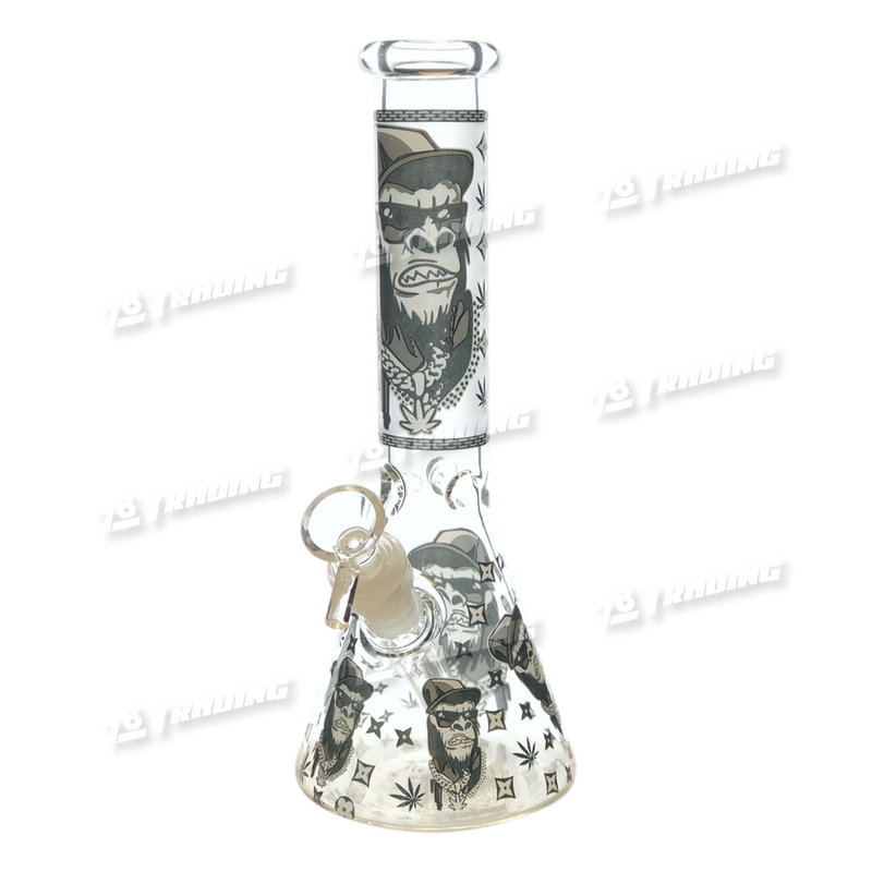 Non Brand King Kong Decal Glow In Dark Mini Beaker 10 inches - 4Designs