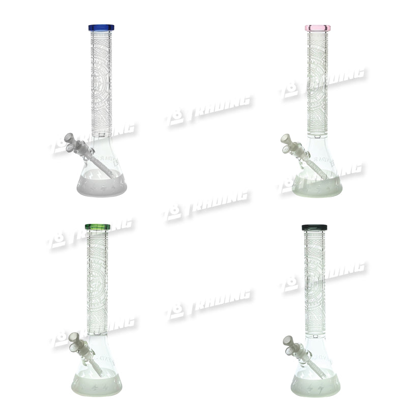 Legendary Glass Sandblast Beaker LG280 16inches 7mm - 4Colors