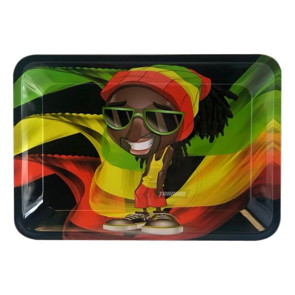 Metal Rolling Tray Small 12 Designs Packege