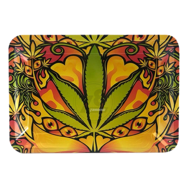 Metal Rolling Tray Small 12 Designs Packege