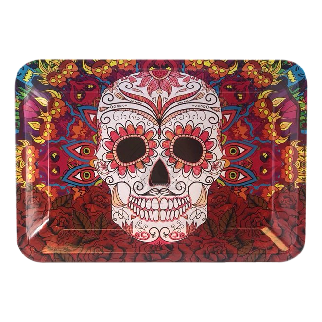 Metal Rolling Tray Small 12 Designs Packege