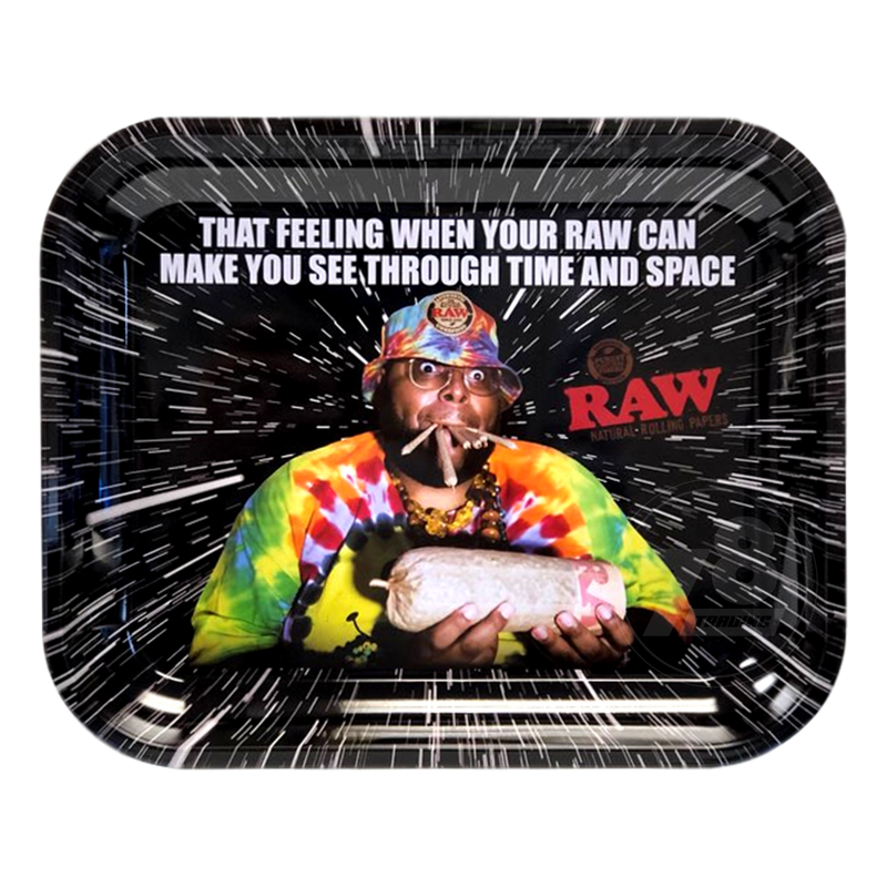 Metal Rolling Tray 13.5" x 11" Large size - RAW