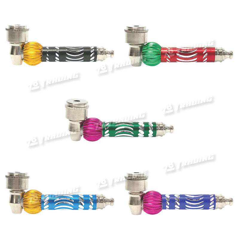 Metal Pipe Individual 3.5 inches - 5 Colors