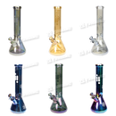 INFINITI GLASS Metallic Chrome Snowflake Pattern 14" 7mm - 6Colors