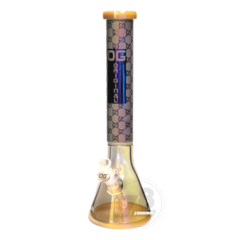 OG Original Glass Raibow Metallic Chrome Beaker OG433