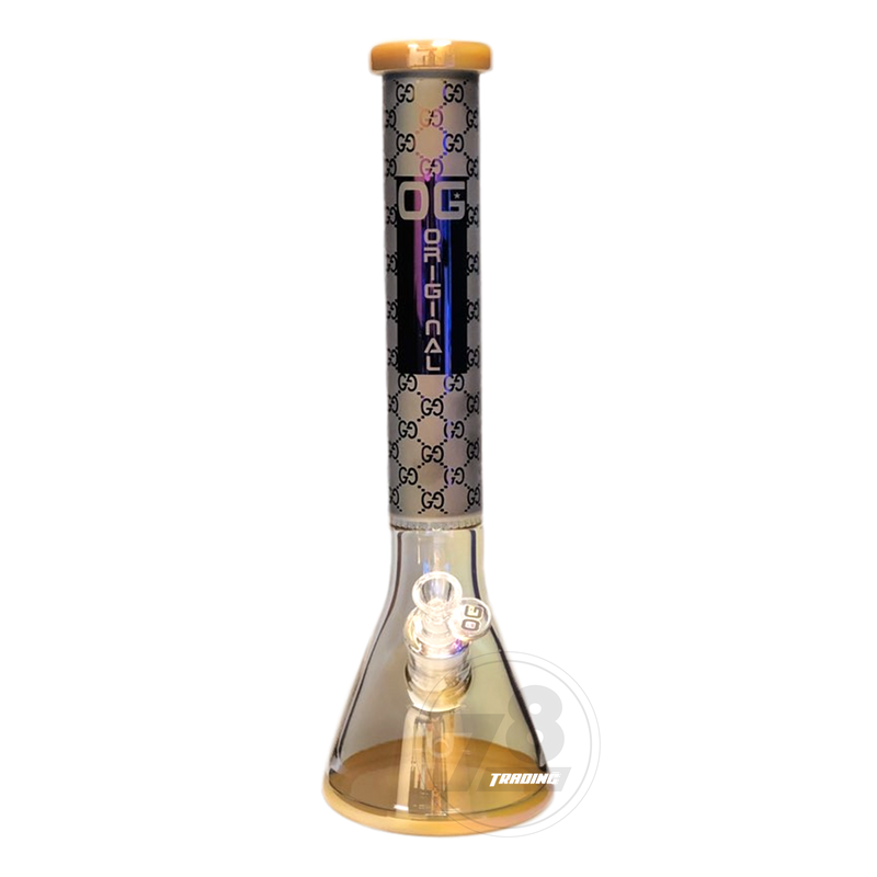 OG Original Glass Raibow Metallic Chrome Beaker OG433