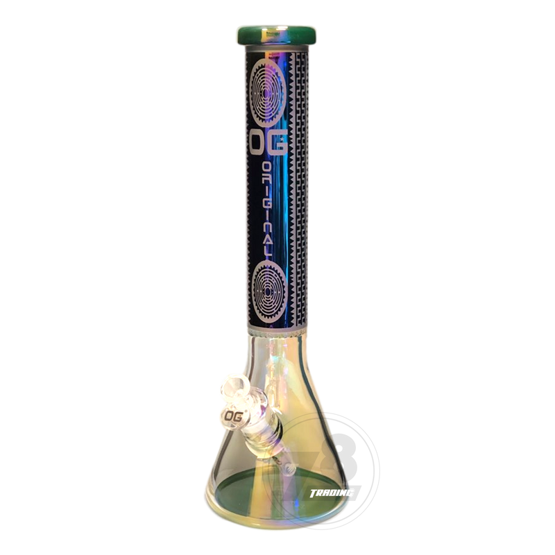 OG Original Glass Raibow Metallic Chrome Beaker OG434